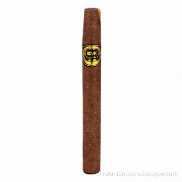 Disposable Electronic Cigarette with Soft Tip and Dark Brown Appearance, Packed by Blister Card